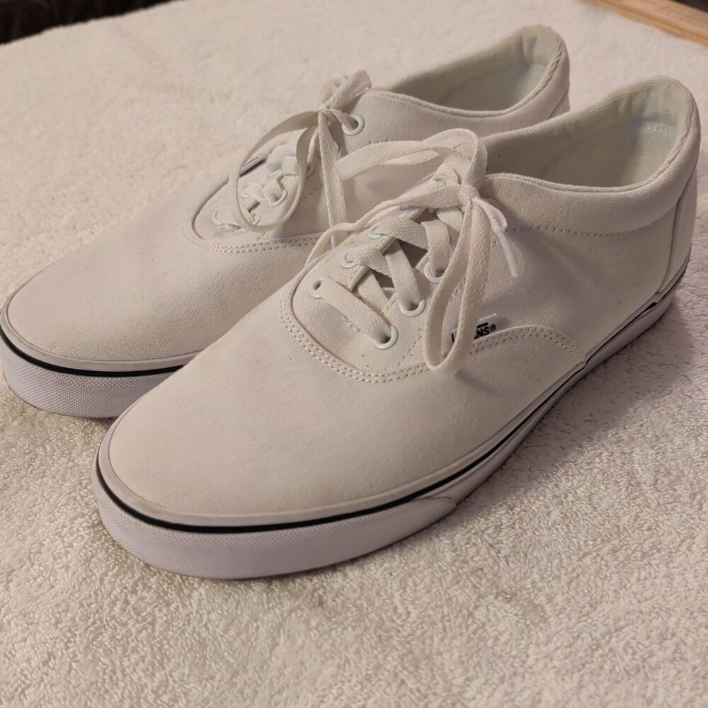 Mens Vans Era "True White" Sneakers Size 13